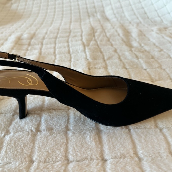 Sam Edelman Black Suede sling back shoes size 9 - Picture 8 of 10